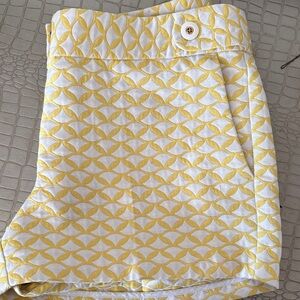Vineyard Vines Yellow and White Patterned Shorts